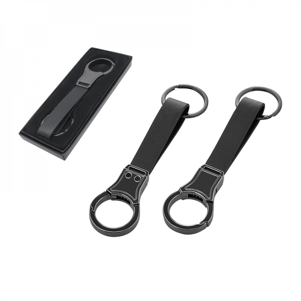 BP061 Tek Taraflı Metal Suni Deri Anahtarlık