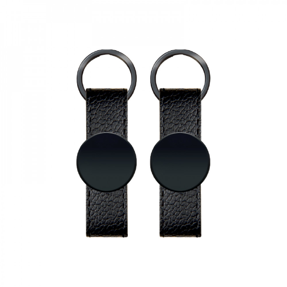 BP062 Çift Taraflı Metal Suni Deri Anahtarlık