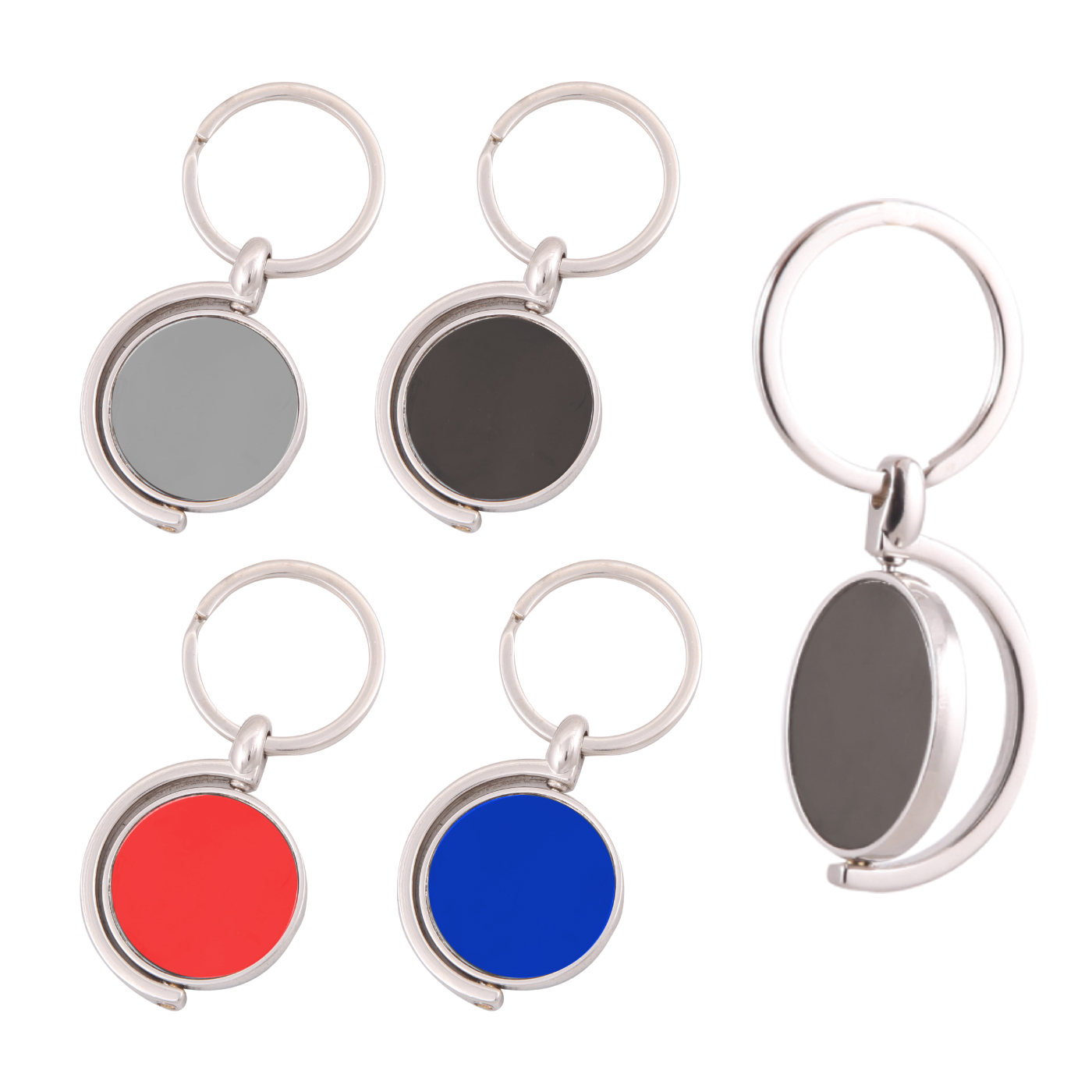 BP078 Metal Çift Taraflı Döner Anahtarlık