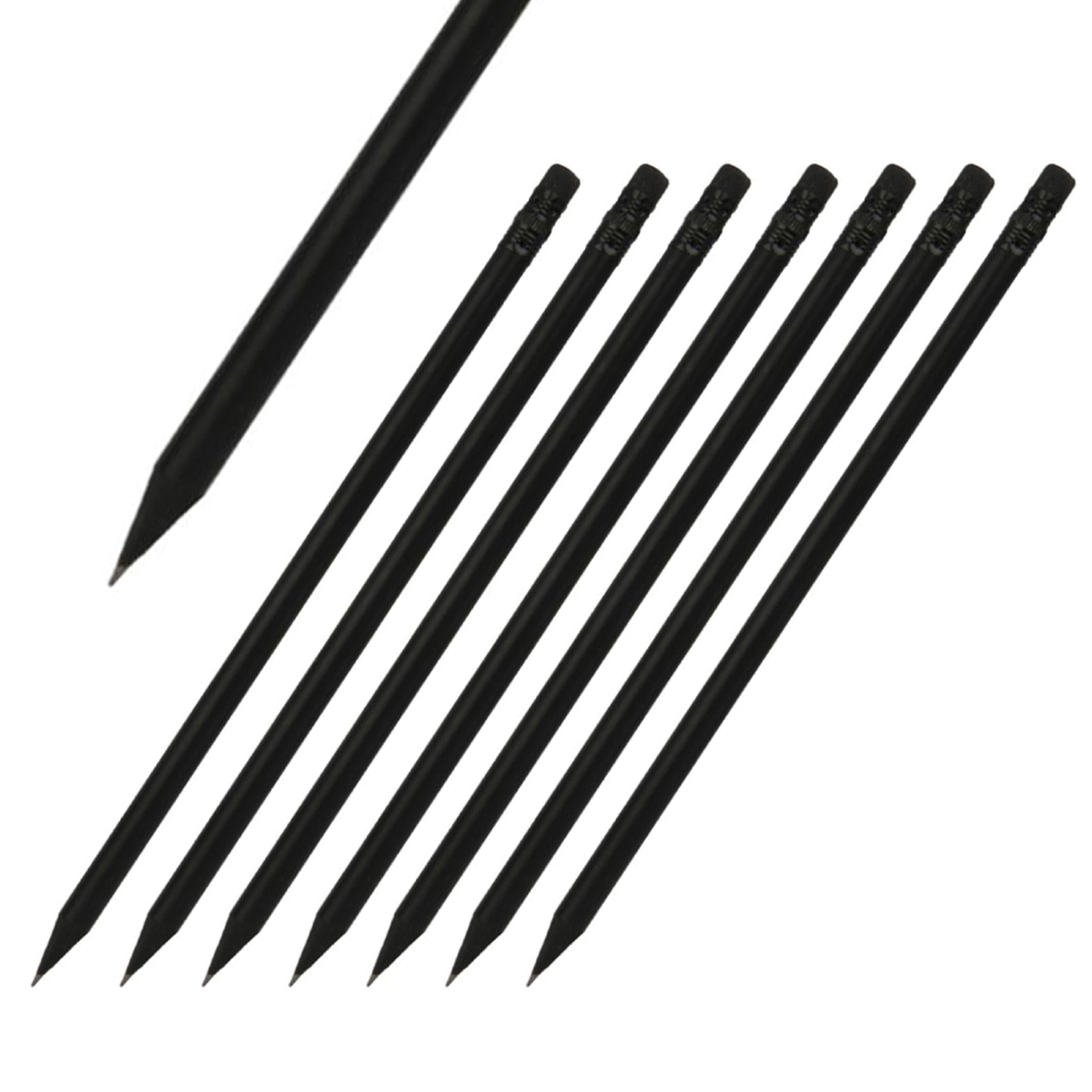 BP209 Silgili ve Yuvarlak Siyah Latalı Kurşun Kalem