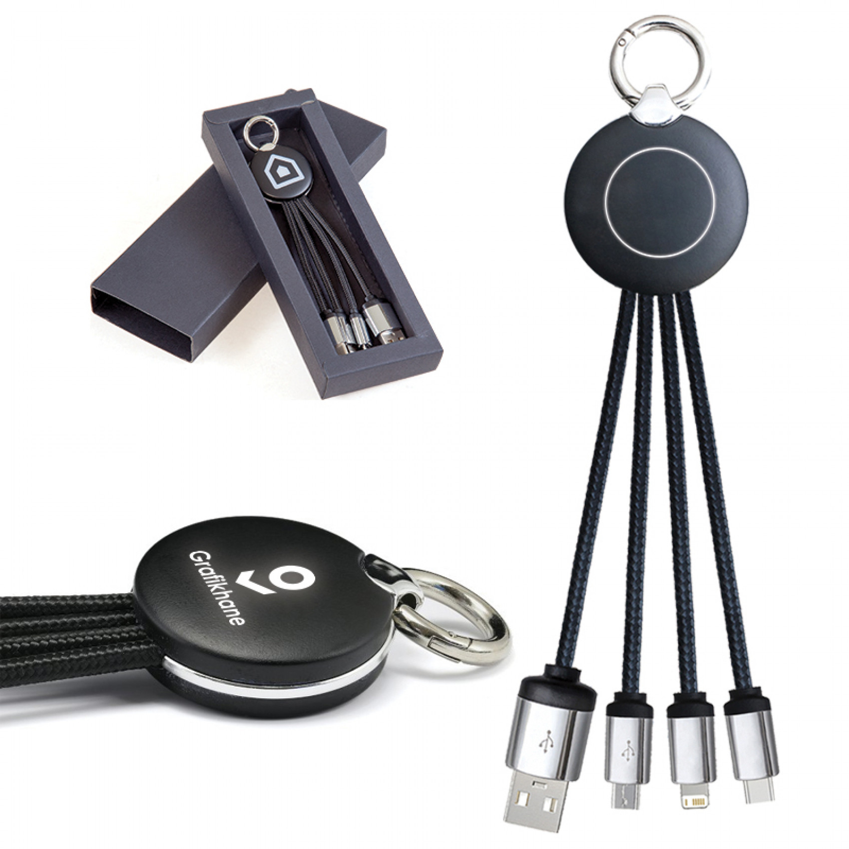 BP3017 Anahtarlık Çoklu Kablo