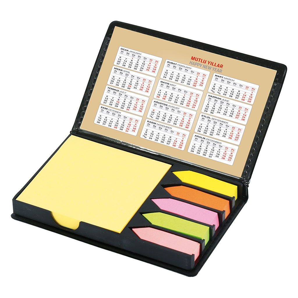 BP320 Suni Deri Yapışkanlı Notluk